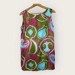 Malihini Hawaii Womens size Small Vintage 60s Retro Hawaiian Hippie Dress